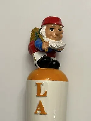 La Chouffe Beer Tap Handle Orange Santa Gnome Elf Figure Belgium Brewery RARE • $119.94