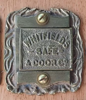 £19.99 • Buy WHITFIELDS SAFE & DOOR BRASS Safe Plaque Safe Plate LOCK KEYHOLE