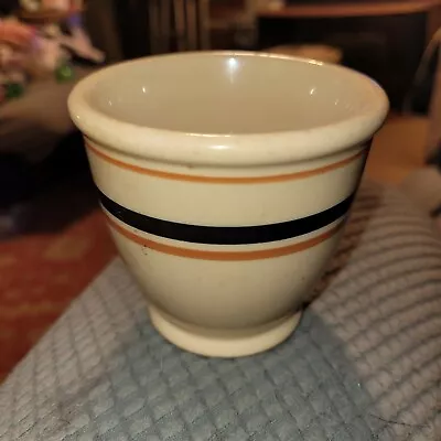 Vintage McNicol Roloc China Brown Stripe  3  Custard Cup Restaurant Ware W 82 • $6.99