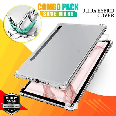 For Samsung Galaxy Tab S9 FE+ S7 S8 S9 Plus S8 Ultra Case Shockproof Clear Cover • $19.95