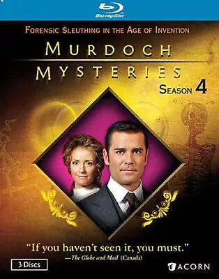 Murdoch Mysteries: Season 4 [Blu-ray] 13 Episodes On 3 Discs - Very Good - • $7