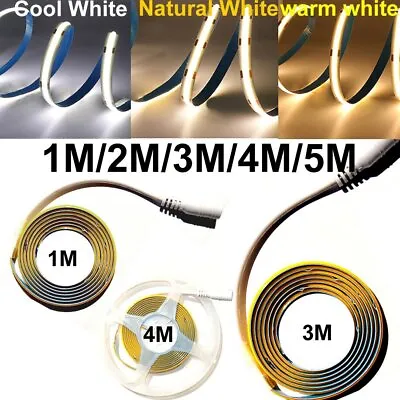 5M 12V Flexible COB LED Strip Light Warm Natural Cold White 3000K 4000K 6000K AU • $22.62