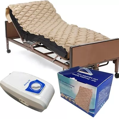 Alternating Pressure Air Mattress W/Electric Pump Sore Prevention Pad Hospital • $69.99