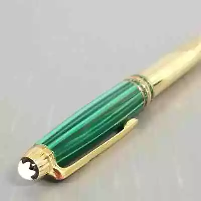 Montblanc Meisterstuck Czar Nikolai I Vermeil Sterling Silver & Malachite Green • $1149