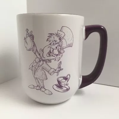 Disney Mad Hatter Mug Disney Parks Cup Alice In Wonderland Purple • $18.98