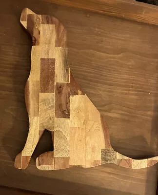 Vintage Kitchen BUTCHER BLOCK Cutting Board CHOP BLOCK Dog Shaped • $45