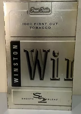 ￼Vintage RJR Winston￼ S2 Large 2 FT Cigarette Pack Metal Store Display 7 LB RARE • $134.99