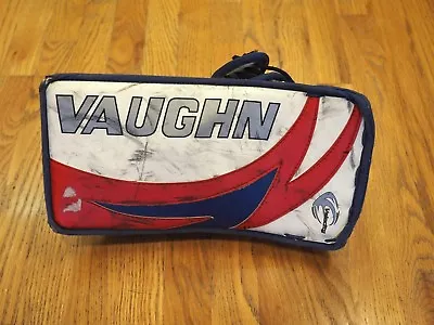 Vaughn Velocity 7400 Blocker Goalie Hockey Junior Jr Right Hand Red White Blue. • $49.99