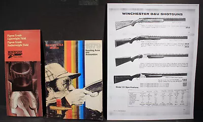 Winchester Pigeon Grade Shotgun Brochure 1979 Catalog Print Ad. • $11.95