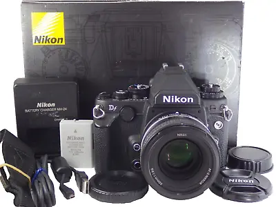 [6122s/c] Nikon Df Black 16.2MP Digital SLR Camera W/ 50mm F1.8 G SP Lens Japan • $3015