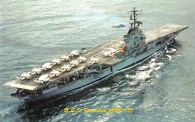 Postcard USS Randolph CV/CVA/CVS-15 Aircraft Carrier • $4.75