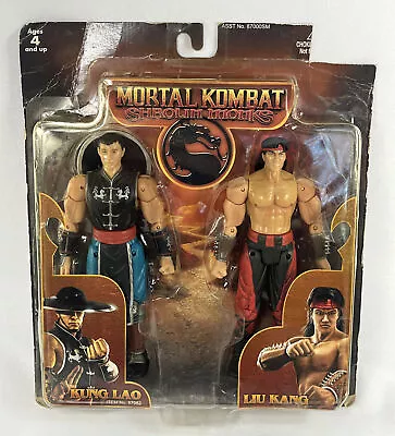 Mortal Kombat Shaolin Monks Kung Lao & Liu Kang Figures Midway Jazwares Damage • $51.21