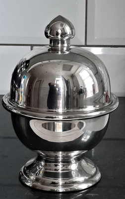 £24.99 • Buy Fine German Fink Large Silver Plated Cavier / Butter Dish With Original Liner