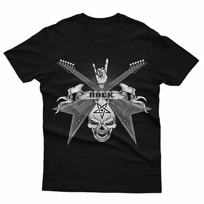£8.49 • Buy Gothic Skull T Shirts Biker Devil Heavy Metal Rock Music Top Demon #A51#OR#P1