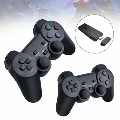 2.4G Wireless 4K HD TV Video Game Console Mini Stick 64GB Emulator 10000+ Games • £18.99