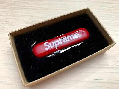 Supreme Victorinox Swiss Army Manager Knife Red FW2014 100% Authentic Box Logo • $199