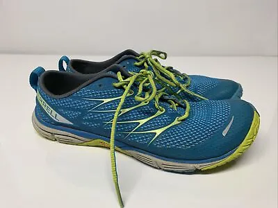 Merrell Womens Road Glove Dash 3 J06252 Blue Hi Viz Running Shoes Size 8.5 • $27.98