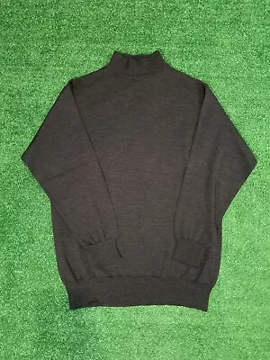 Versace V2 Mens Black Turtle Neck Sweater Size XL Pullover 100% Pure New Wool • $99.99