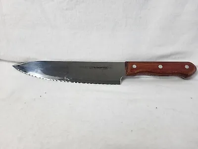 $8.99 • Buy Vintage Tramontina 8  Chef Knife Stain Free High Carbon Brazil Wood Handle