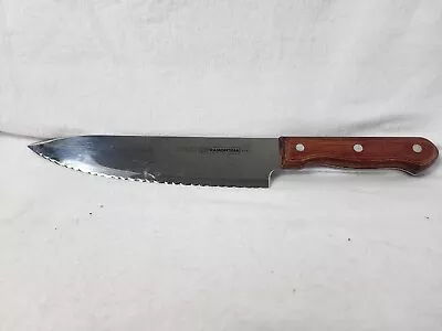 $8.99 • Buy Vintage Tramontina 8  Chef Knife Stain Free High Carbon Brazil Wood Handle