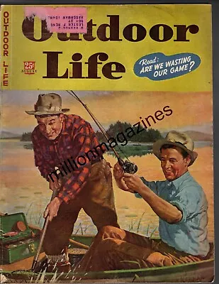 1944 Outdoor Life August - J.F. Kernan; Moose; Caribou; Beavertown - Rare • $29