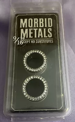 Morbid Metals Steel Bling 9/16 Gauges Plugs Body Jewelry NEW SEALED • $19