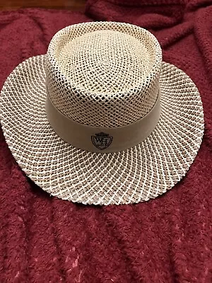 Walter Hagan Golf Straw Paper Woven Hat Panama Brimmed Comfort Elastic One Size • $25