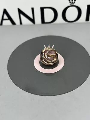 Genuine Pandora Rose Gold Moments Pink Intertwining Radiance Charm • £8.09