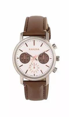 £11.99 • Buy Kahuna Women's White Dial Brown Strap Chronograph Watch - Kls0318l - Rrp:£60