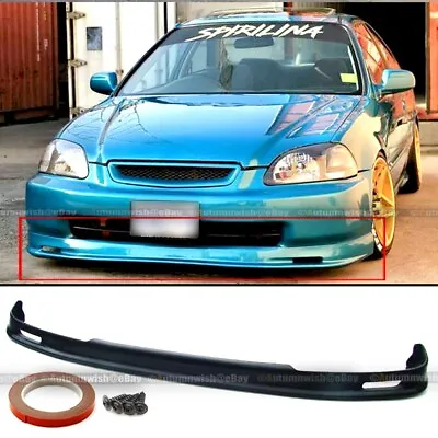 Fits 96-98 Honda Civic 2DR 3DR 4DR JDM Polyurethane Mugen Style Front Bumper Lip • $59.99