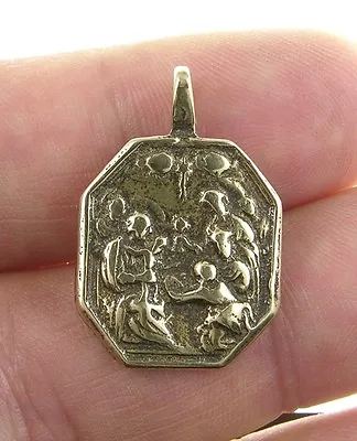 NATIVITY OF JESUS / LA PIETA Medal Bronze Cast From Antique Italian Original • $24