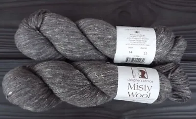 Elsebeth Lavold Misty Wool 2 Hanks  2 X 100 Gr. 230 Yards Each Wool/hemp • $18.50