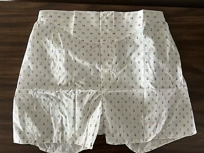 Vintage 1970s SEARS Yoke Snap Front Boxer Shorts - Fleur De Lis Print - Men’s 34 • $28.99