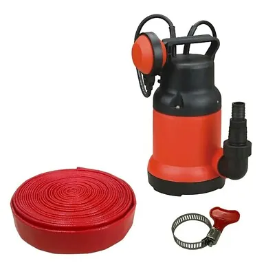 £39 • Buy Blow Out Sale 1/2HP SUBMERSIBLE CLEAN WATER PUMP WITH 10M Reinforced Hose