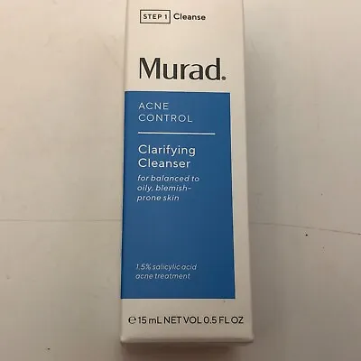 SEALED NEW Murad Acne Control Clarifying Cleanser Normal/Oily 0.5 Oz Mini • $7.99