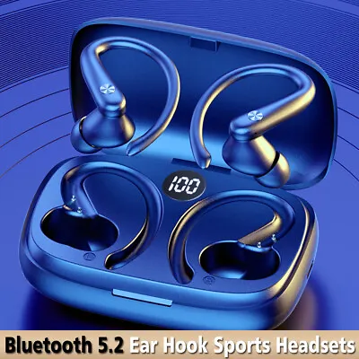 Bluetooth Headset Headphones Wireless Earphones Earbuds Sport For IPhone Samsung • £16.59