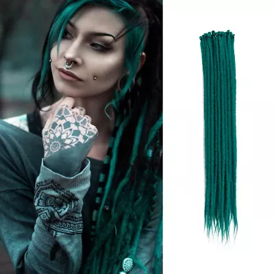 20  Soft Thin Dreadlocks Single Ended Dreads Crochet Braids SE Dreads Extensions • $16.71