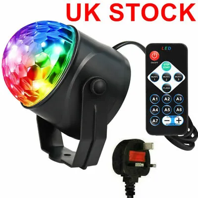 £10.99 • Buy Disco Lights- Magic Ball LED Light RGB Rotating Club DJ Stage Lights + Remote UK