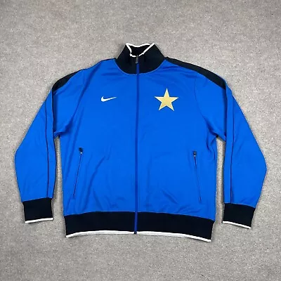 $88.88 • Buy Vintage Inter Milan Jacket Mens Extra Large XL Blue Full Zip Long Sleeve Soccer