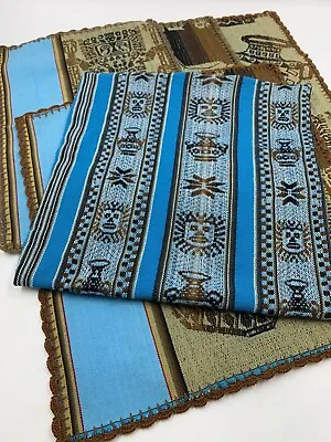 5- Place Mats With Storage Bag Tapestry Aztec Southwest Tribal Design • $19.92