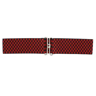 Zac's Alter Ego 6.2cm Elasticated Fashionable Retro  Checkered Waist Belt • £5.69