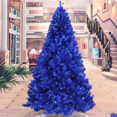 Blue Artificial Christmas Tree Brooch Lots Undecorated Xmas Tree 2 3 4 5 6 7 8FT • $123.49