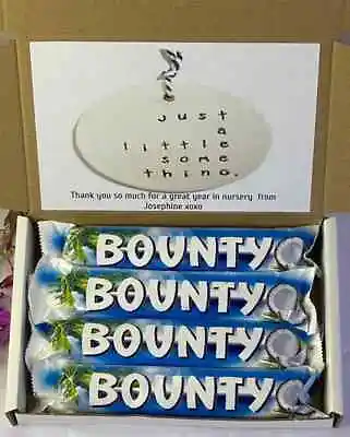 £6.95 • Buy Bounty Coconut Milk Chocolate Personalised Sweet Letterbox Gift Hamper Present
