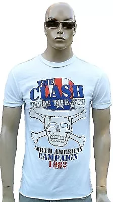 £39.29 • Buy Amplified Clash North America Campaign 1982 Skull Rock Star Vintage T-Shirt XL