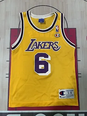 $94.95 • Buy   Vintage Eddie Jones Lakers Champion Jersey Youth Small Kobe