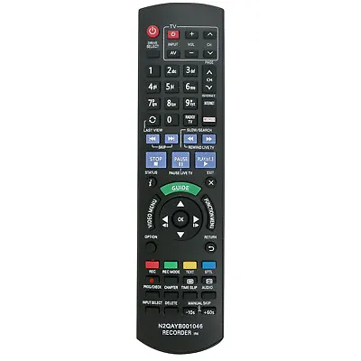 N2QAYB001046 Remote For Panasonic Panasonic DVD Recorder DMR-BWT750 DMR-BWT750GL • £9.96
