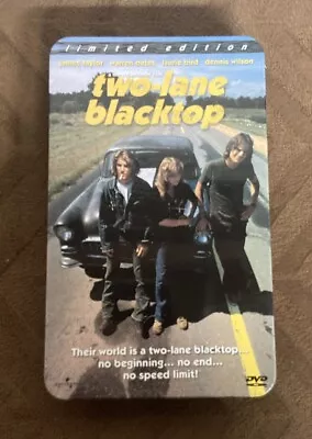 “TWO-LANE BLACKTOP” DVD • 2000 • Limited Edition Tin & Key Chain • James Taylor • $99.99