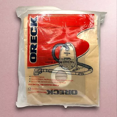 Genuine Oreck Vacuum Replacement Bags Quest Canister Model MC1000 12 Pack 4L • $15.29