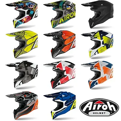 Airoh Wraap Motocross MX Offroad Bike Helmet - NEW 2023 COLOURS  • $149.14