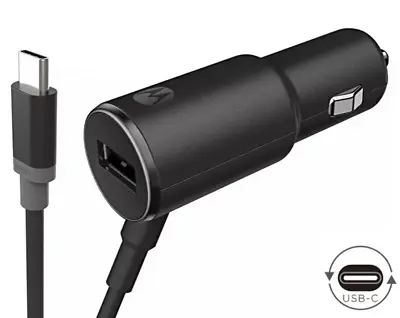 OEM TurboPower 25 Fast Car Charger Motorola USB-C/Type C Moto Z SPN5905A • $22.97